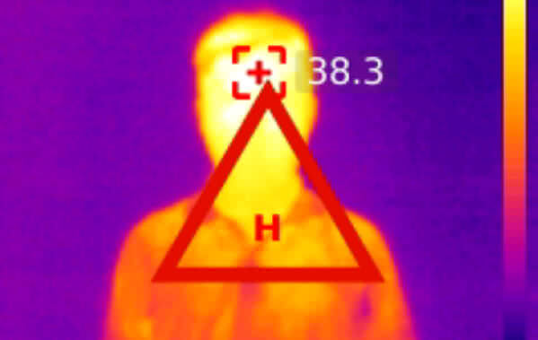 目前市場上的溫度量測系統價格昂貴且不易安裝使用，難以大量普及築起防疫安全堡壘，因應目前武漢肺炎疫情嚴峻，藍眼科技特別推出自己可以安裝、操作容易的 BE-5301 紅外顯像測溫攝影機，以最經濟實惠的價格，幫助大家共度難關。紅外顯像測溫攝影機可以安裝在重要出入口、電梯、活動中心、會議室等人潮進出或逗留之處，藉由所有溫度在絕對零度以上的物體，都會因自身的分子運動而產生紅外線輻射熱，紅外顯像測溫攝影機依照此原理，使用紅外線輻射熱感應器，將物體表面的輻射熱轉換為溫度訊號。紅外顯像測溫攝影機是一種非接觸表面溫度計，具備安全與快速的測量方法，因此越來越廣泛的被用於各領域，也是您目前快速安全檢測防疫的最佳方法。